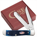 Case XX™10777  Shot Show Mini Trapper Barnboard Jig Navy Blue Bone Stainless Pocket Knife