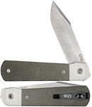 CASE XX 81910 LONGHOUSE™ - SMOOTH OD GREEN CANVAS MICARTA®