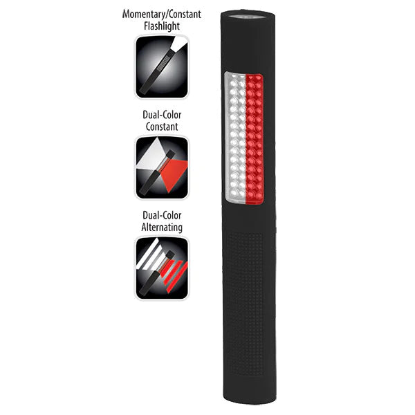 Nightstick NSP-1172 Safety Light/Flashlight (Red/White)