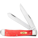 Slide Trapper Smooth Dark Red Bone Trapper with Pinched Bolsters 10760