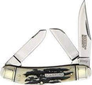 MARBLE'S BLACK STAG BONE SOWBELLY FOLDING KNIFE
