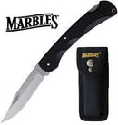 MARBLES BLACK SYNTHETIC LARGE LOCKBACK FOLDING KNIFE