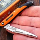 MARBLE'S ORANGE G-10 TINY TOOTHPICK FOLDING KNIFE