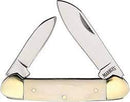 MARBLE'S WHITE SMOOTH BONE CANOE FOLDING KNIFE