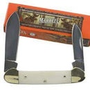 MARBLE'S WHITE SMOOTH BONE CANOE FOLDING KNIFE