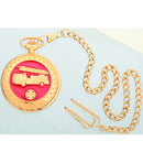 Infinity IW40 Fire Fighter Pocket Watch White Face Black Hands & Numerals