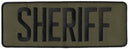 Sheriff Back Patch, Hook, 11x4