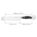 Henckels Forged Synergy 7-Inch, Hollow Edge Santoku Knife