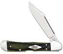 Case 23473 Black/ Green Canvas Micarta Smooth Copperlock (101549L SS)