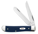 Case Navy Blue Synthetic Smooth Mini Trapper