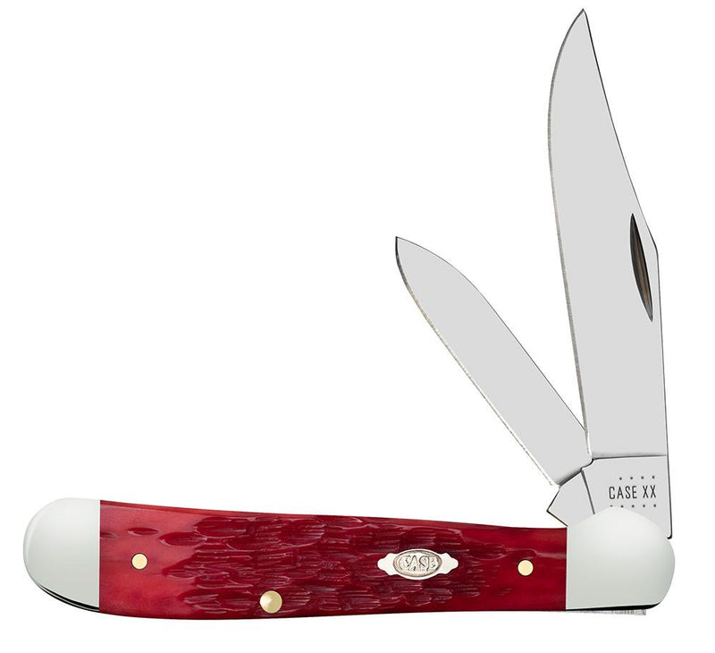 Case Dark Red Bone Peach Seed Jig Chrome Vanadium Copperhead (31953)