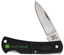 Case John Deere Embellished Black Synthetic Lockback