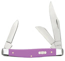 Case Ichthus Lilac Synthetic Smooth Medium Stockman with Pen Blade (39167)