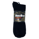 DuraBilt Sport Dress Sock, Black, 3 Pack