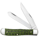 Case Green & Black Carbon Fiber Weave Smooth Trapper 50710