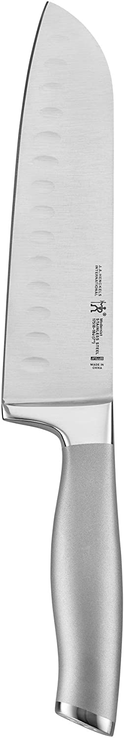 HENCKELS Modernist Razor-Sharp 7-inch Hollow Edge Santoku Knife