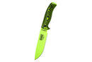 ESEE KNIVES 6 - 6PVG-007 - 1095 CARBON STEEL VENOM GREEN BLADE - NEON GREEN AND BLACK 3D HANDLE - BLACK SHEATH