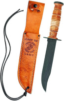 Case XX USMC Brown Leather Hunter Marine Knife