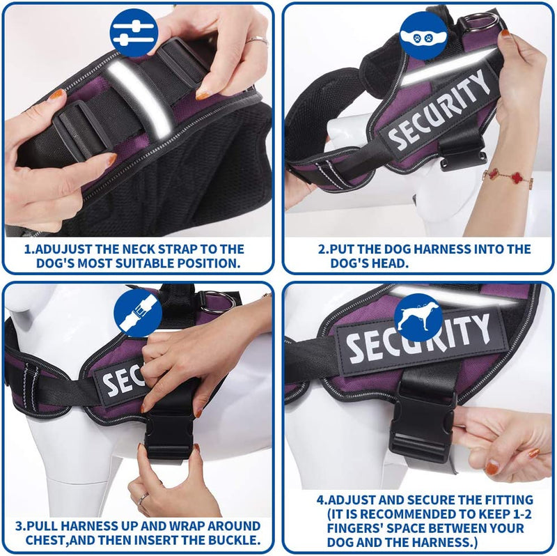 Orinci Upgrade Security Dog Harness (size small, Green）