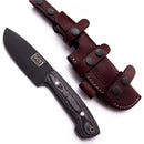GCS Handmade G10 Handle D2 Tool Steel Tactical Hunting Knife with leather sheath Full tang blade