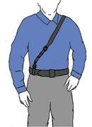 Gould & Goodrich Leather Sliding Dee & Shoulder Strap