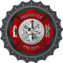 Smart Blonde - Firefighter Metal Bottle Cap