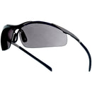Bolle 40050 Contour Metal Safety Glasses - Silver Metal Temples - Smoke Anti-fog Lens