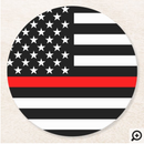 Pine Ridge Thin Red Line 5pc Ceramic Coaster Set