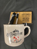 Gentleman's Accessory Supply Co Mug w/Carabiner Multi-Tool w/Compass