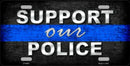 Smart Blonde - Support Our Police Metal License Plate