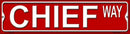 Smart Blonde- Chief Way Mini Metal Street Sign