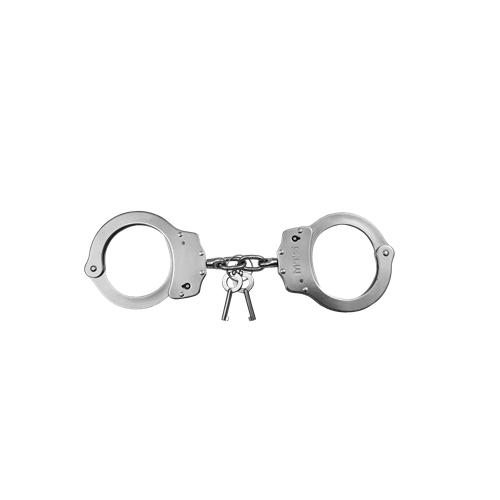 MTS® Model 10004 Nickel Plated Chain Link Handcuffs