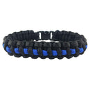 Thin Blue Line Paracord Bracelet