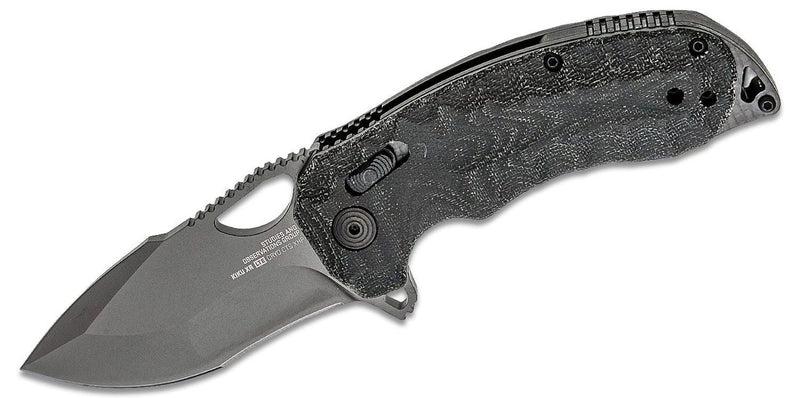 SOG 12-27-04-57 KIKU XR LTE BLACKOUT FLIPPER KNIFE