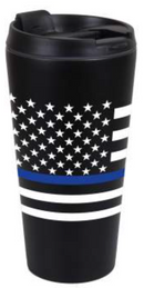 Rothco Thin Blue Line Flag Travel Mug