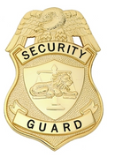 Hero's Pride Security Guard (Ny) Badge, Enameled & Plated, Durable 5-Pc Pin/Catch