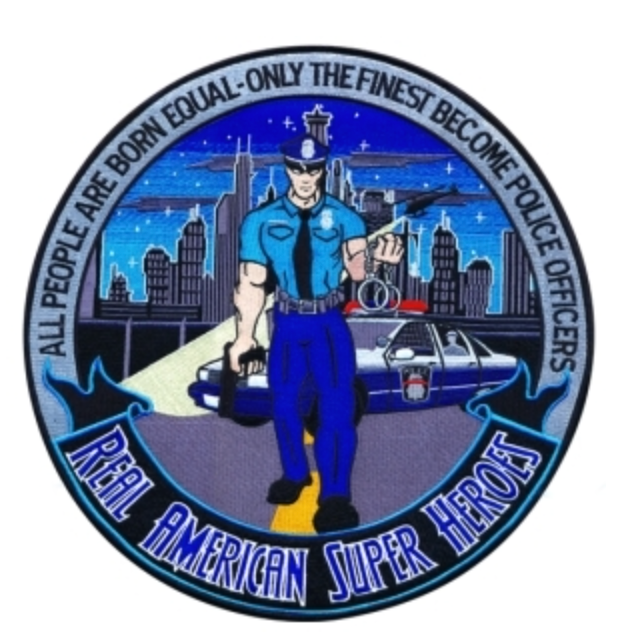 Hero's Pride Police Officer, Real American Superhero Collector Patch 5"