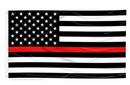 Thin Red Line American Flag with Grommets- 3 x 5 FT