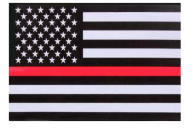 Rothco Thin Red Line Flag Decal