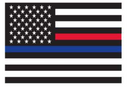 Rothco Thin Blue Line & Thin Red Line Flag Decal