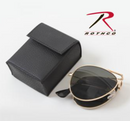 Rothco Folding Aviator Sunglasses Smoke/Gold
