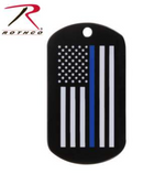Rothco Thin Blue Line Dog Tag