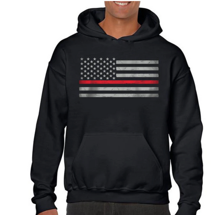Men's Hoodie Classic Thin Red Line