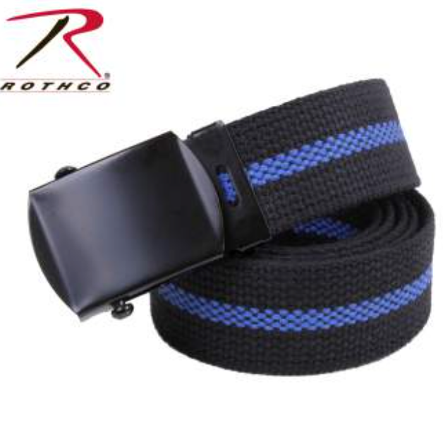 Rothco Thin Blue Line Web Belt