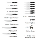 Henckels Statement 15 Piece Knife Block Set
