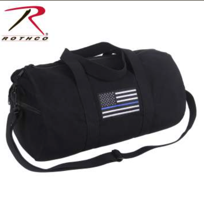 Rothco Thin Blue Line Canvas Shoulder Bag- 19 inch