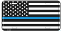 USA Blue Line License Plate