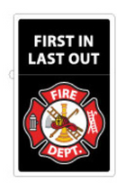 Refillable Lighters (NO Fuel) Fire Department (First In x2 & Marble)