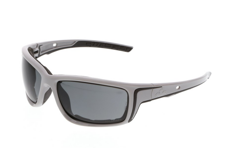 MCR Swagger® SR5 Series Gray Foam Lined Safety Glasses Gray MAX6 Anti-Fog Polarized Lenses Spoggle Strap Slot on Temples