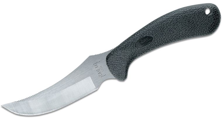 Case Blackie Collins Ridgeback Hunter Fixed 4" Blade, Black Zytel Handles, Black Nylon Sheath - 00362